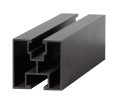 PROFIL MONTAŻOWY SZYNA PV 40x40 ALUMINIOWA CZARNA 2200 MM