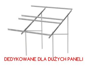Konstrukcja gruntowa 16 paneli (panel max 1303 x 2465 mm)  